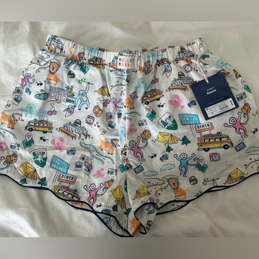 Roller Rabbit × Target Roadtrip Boxer Shorts Blue/Yellow/Pink/Green - S NWT! - Picture 4 of 7